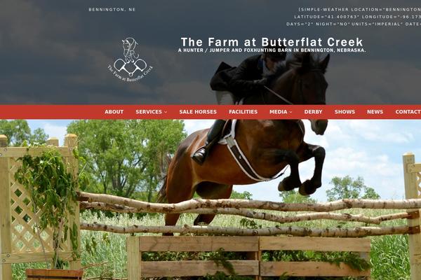 Site using Simple Weather plugin