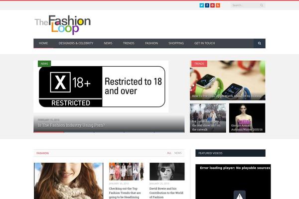 Blossom Feminine theme site design template sample