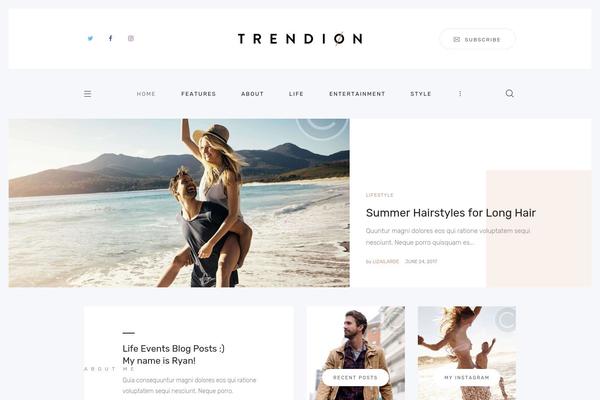 thefashpack.com site used Trendion