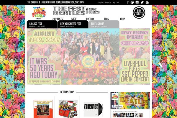 Fest theme site design template sample
