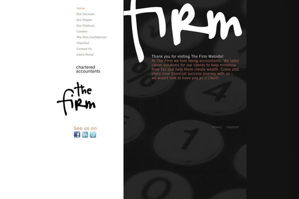 The Firm theme site design template sample