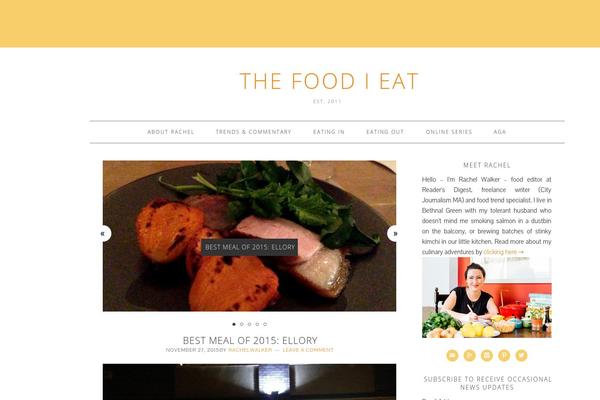 Foodie theme site design template sample