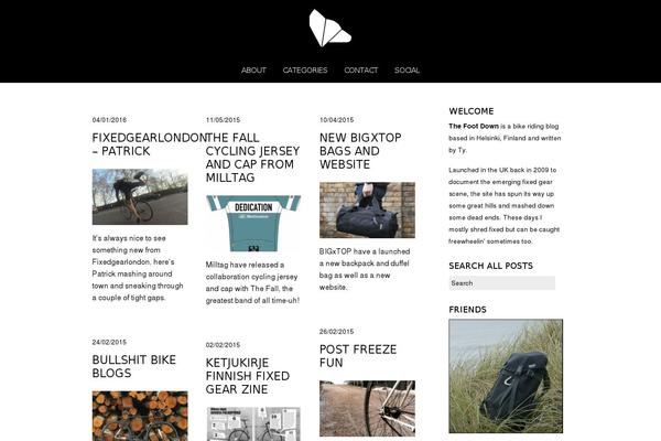 Bold theme site design template sample