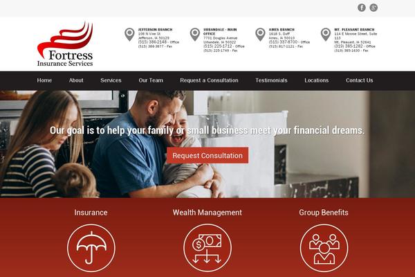 Fortress theme site design template sample