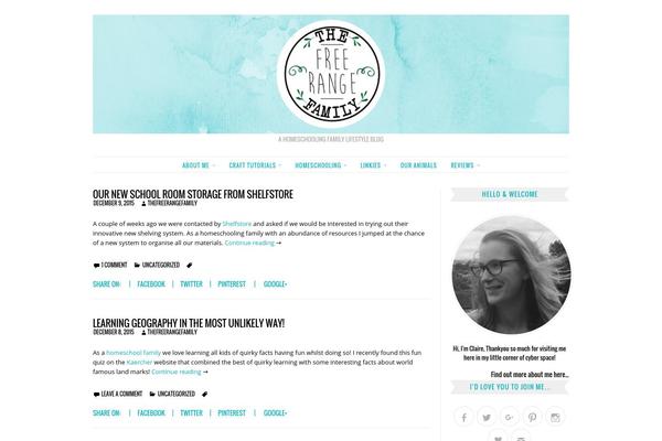 thefreerangefamily.co.uk site used Blissful-blog-wpcom