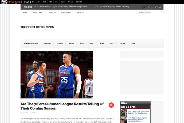 PT Magazine theme site design template sample