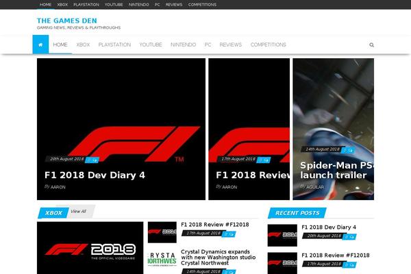 NewGamer theme site design template sample