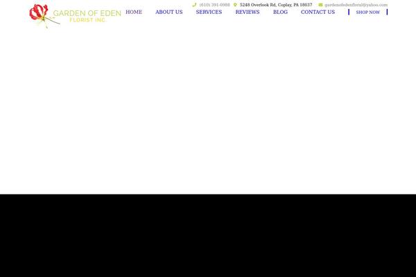 thegardenofedenflowers.com site used Newchildtheme
