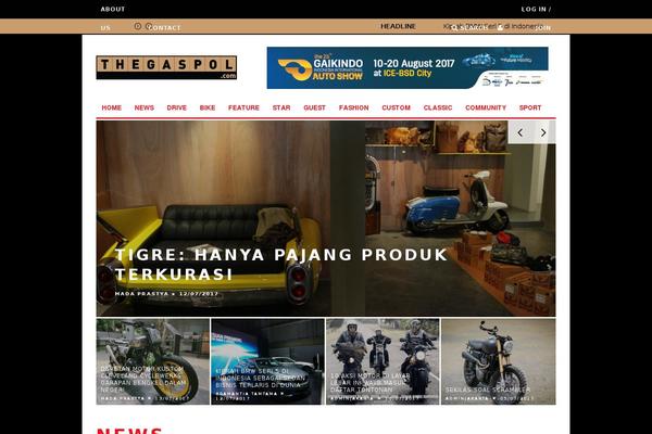 15Zine theme site design template sample