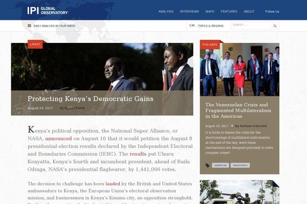 Site using Wp-D3 plugin