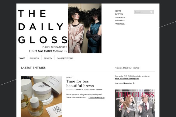 theglossdaily.com site used Engage-mag