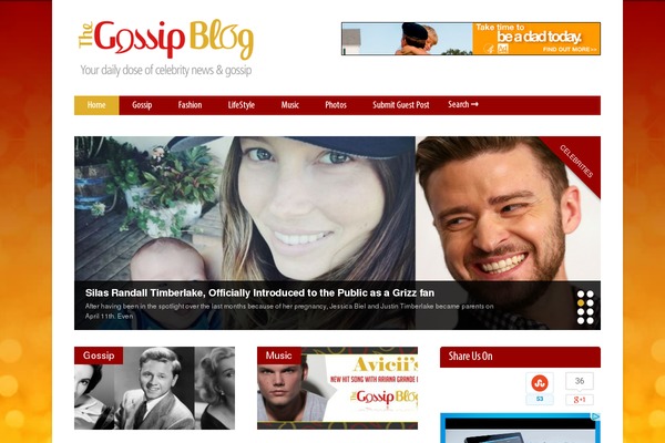 thegossipblog.com site used Foxiz