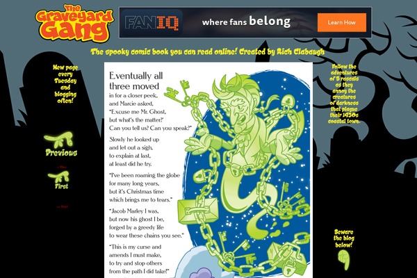 thegraveyardgang.com site used Comicpress Foreboding