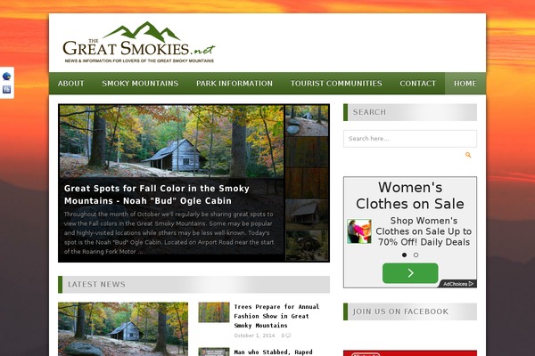 thegreatsmokies.net site used Gdn-theme