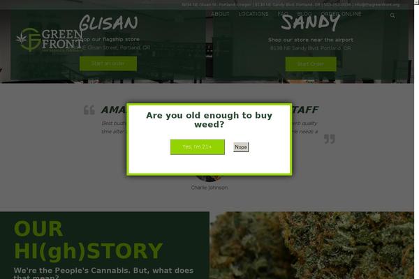 Site using Dvl-pagesections plugin
