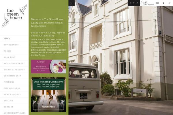 thegreenhousehotel.co.uk site used Arbor