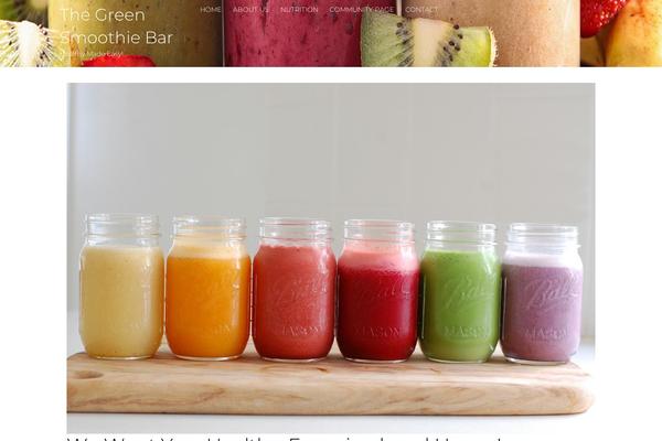 thegreensmoothiebar.com site used Food-restaurant