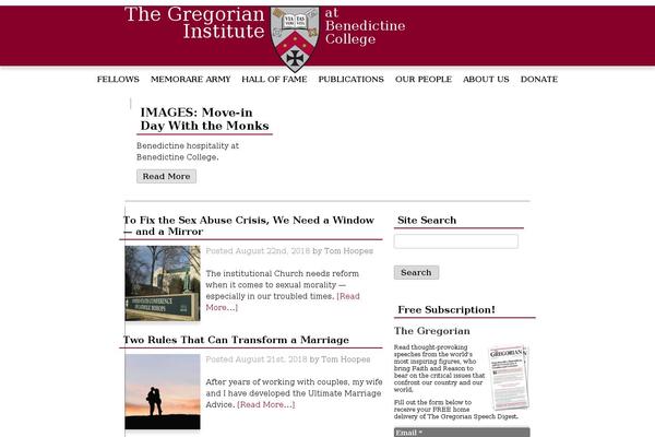thegregorian.org site used Grego