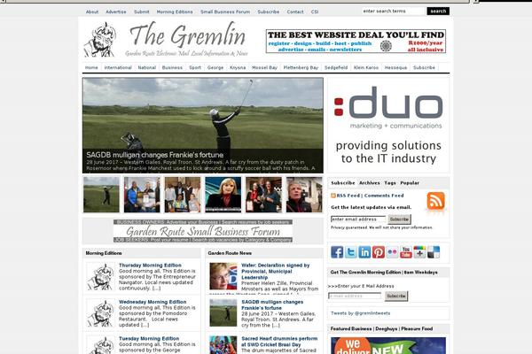 PT Magazine theme site design template sample