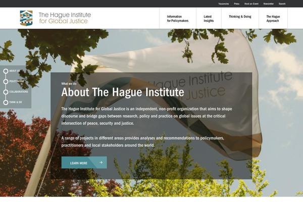 thehagueinstituteforglobaljustice.org site used Christopher