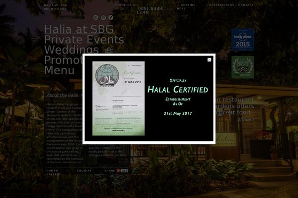 thehalia.com site used Halia