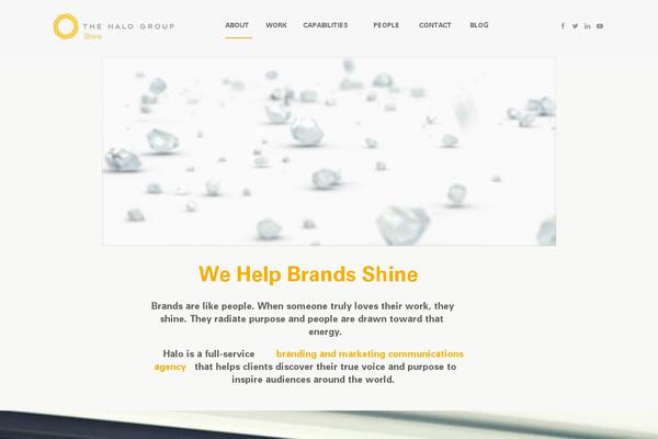 Halo theme site design template sample