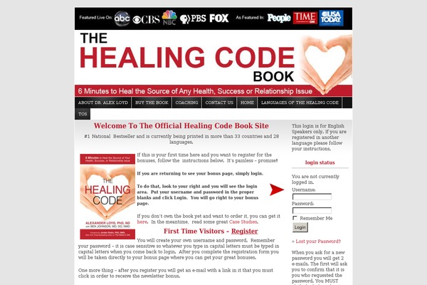 thehealingcodebook.com site used Flexxcandyapple