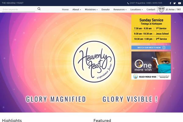 theheavenlyfeast.org site used StartFlow