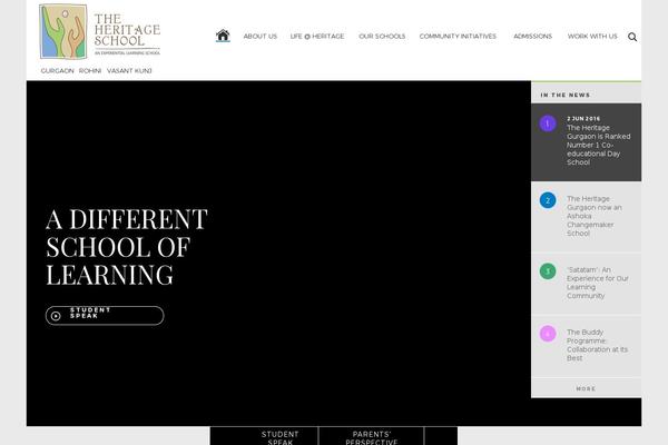 Heritage theme site design template sample