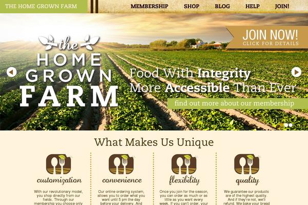 home-grown-farm theme websites examples