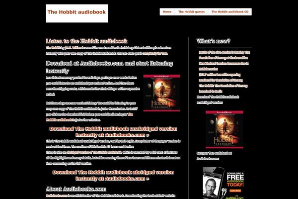 thehobbitaudiobook.com site used Respo Theme