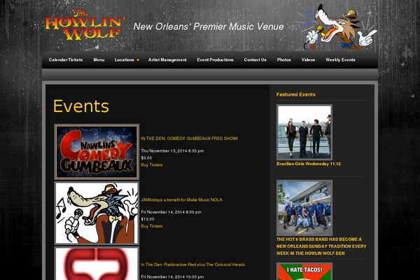 music-band theme websites examples