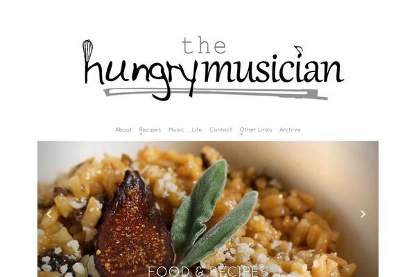 thehungrymusician.com site used Food-blog