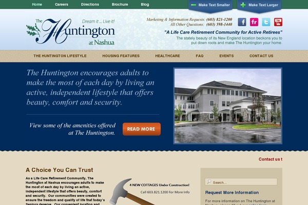 huntington theme websites examples