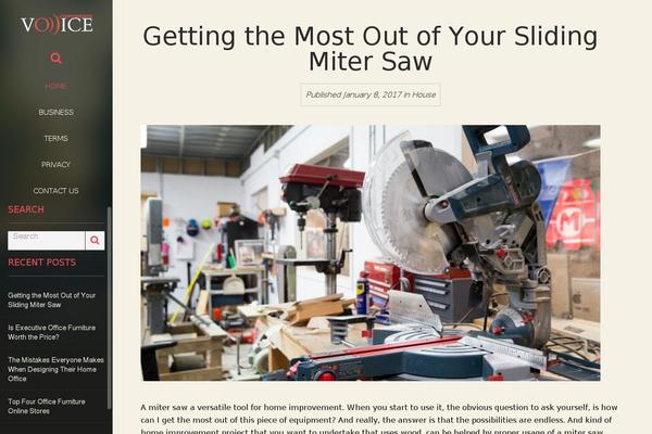 Voice theme site design template sample
