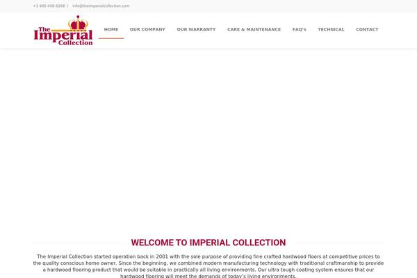 Imperial theme site design template sample