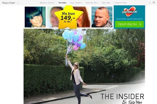 theinsider.dk site used Bloggersdelight