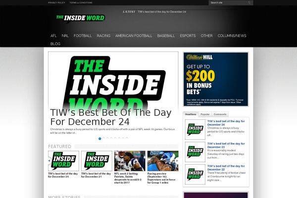 theinsidewordonline.com site used Foodylite