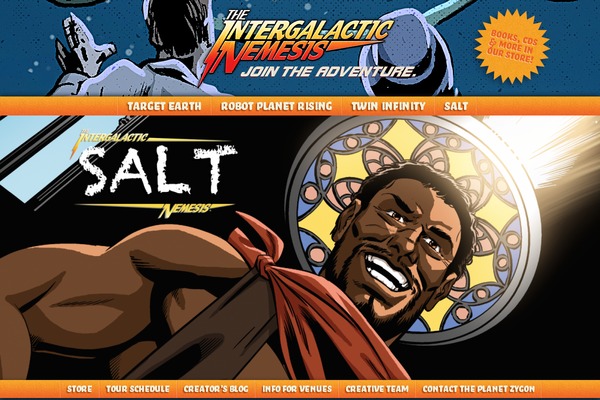 theintergalacticnemesis.com site used Intergalactic