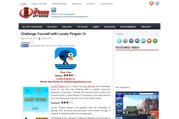 Site using WP Tweet Button plugin