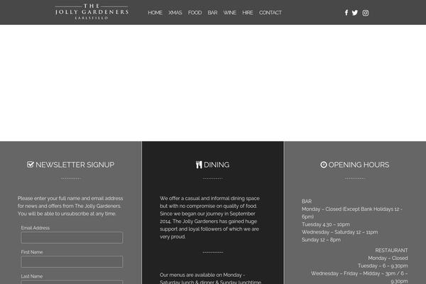 Restaurant theme site design template sample