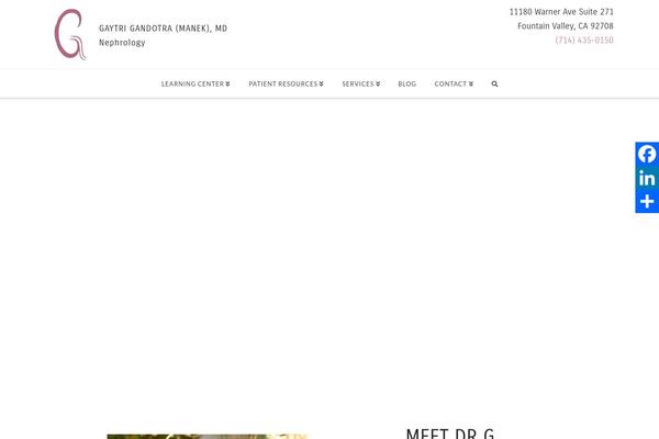 Site using CC Child Pages plugin
