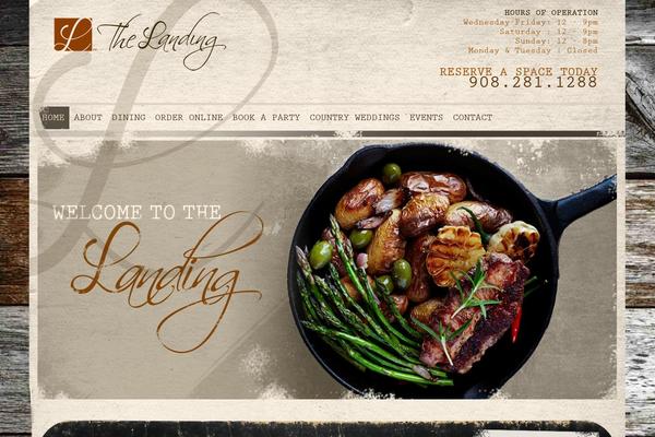 Landing theme site design template sample
