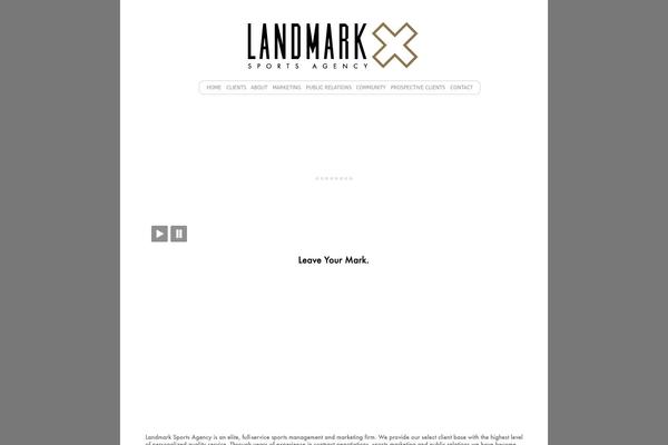 thelandmarksportsagency.com site used Landmark