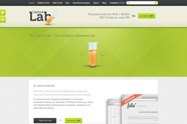 thelayoutlab.com site used Bloge