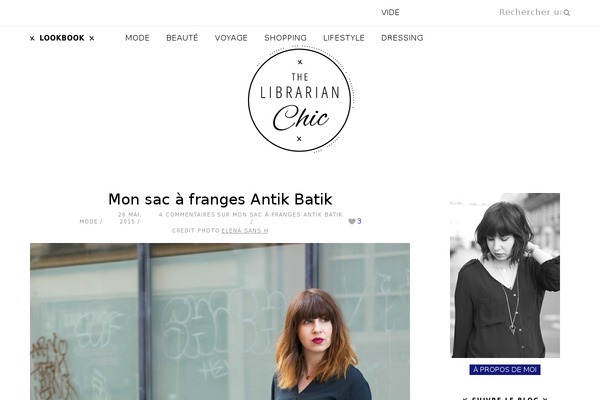 thelibrarianchic.com site used Sarada Lite