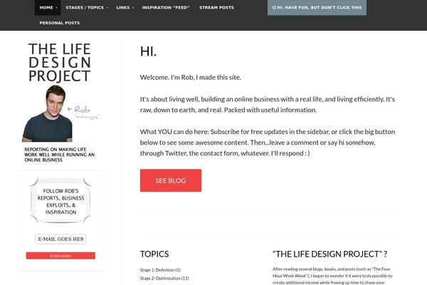 Divi Child theme site design template sample