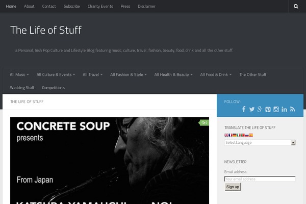 The Voux theme site design template sample
