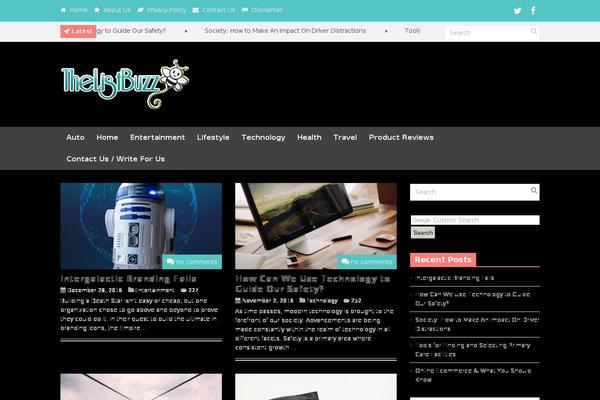 Discover theme site design template sample
