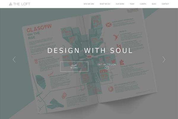 Visia theme site design template sample